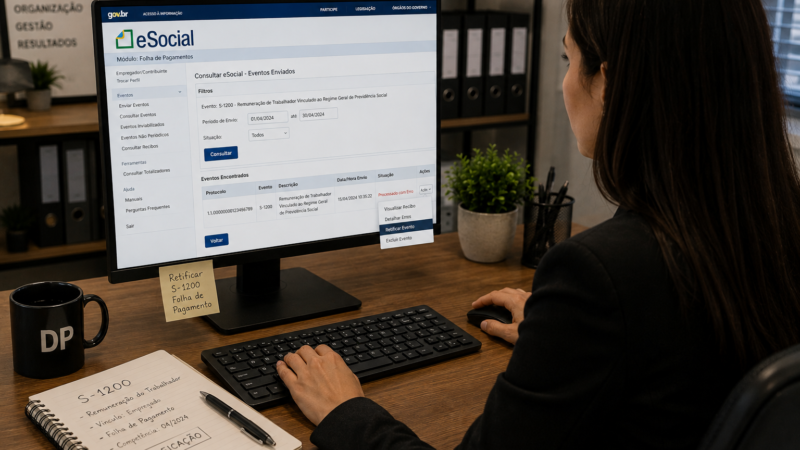 Como Retificar a Folha de Pagamento no eSocial